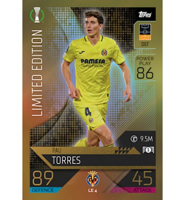 Topps Match Attax Champions League 2022/2023 Limited Edition Pau Torres (Villarreal CF)